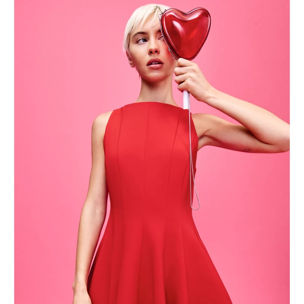 Zara hard heart lollipop bag Red NWT